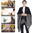 thumbnail image 5 of BRILLAR Capa Poncho de Punto de Gran Tamaño para Mujer - Chal de Invierno de Moda, 5 of 5
