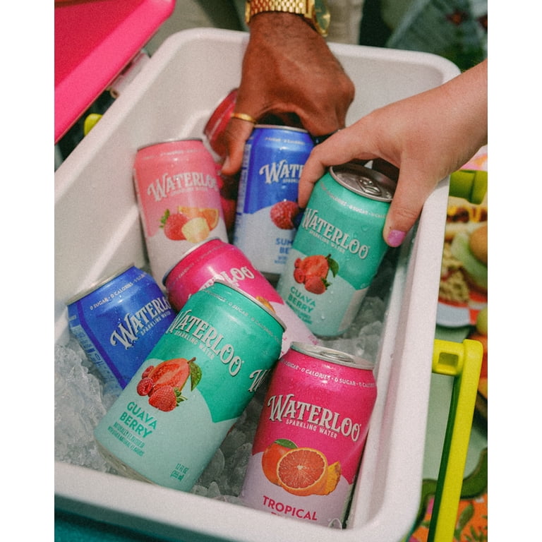 Waterloo Guava Berry Sparkling Water, 12 fl oz, 12 Pack photo 4