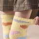 thumbnail image 5 of Roncen Womens Thigh High Fuzzy Socks Warm Winter Over Knee High Long Heart Print Fluffy Cozy Fleece Socks, 5 of 5