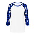 thumbnail image 4 of PuLe Merry Christmas Shirts Women Graphic Print Baseball T Shirt 3/4 Sleeve Raglan Christmas Tee Tops Merry Christmas Shirts Women Gra, 4 of 5