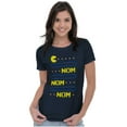 thumbnail image 3 of PACMAN Nom Nom Hungry Foodie Gamer Men's Graphic T Shirt Tees Brisco Brands S, 3 of 4