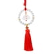 thumbnail image 3 of Espejo retrovisor decorativo de cristal con borla para coche Rojo, 3 of 9