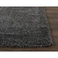 thumbnail image 4 of Nourison Malibu Shag Solid Shag Dark Grey 3' x 5' Area Rug, (3' x 5'), 4 of 8