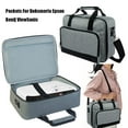 thumbnail image 2 of Projector Carrying Case Travel Bag, Portable Carrying Bag with Compartment Storage Pockets for Most Major Projectors, 2 of 8
