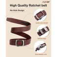 thumbnail image 5 of SUOSDEY Women Ratchet Belt Automatic Buckle Slide Belt for Jeans Dresses, 5 of 6