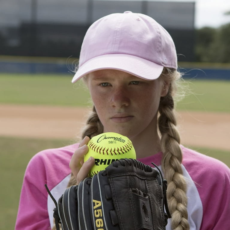 Champion Sports 12 in. Optic Synthetic Leather Softball, Yellow