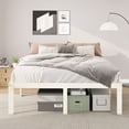 thumbnail image 2 of Merrland 14" Queen Size Metal Platform Bed Frame with Under-bed Storage, Heavy-duty, No Box Spring Needed, Easy Assembly, Cream White, 2 of 10