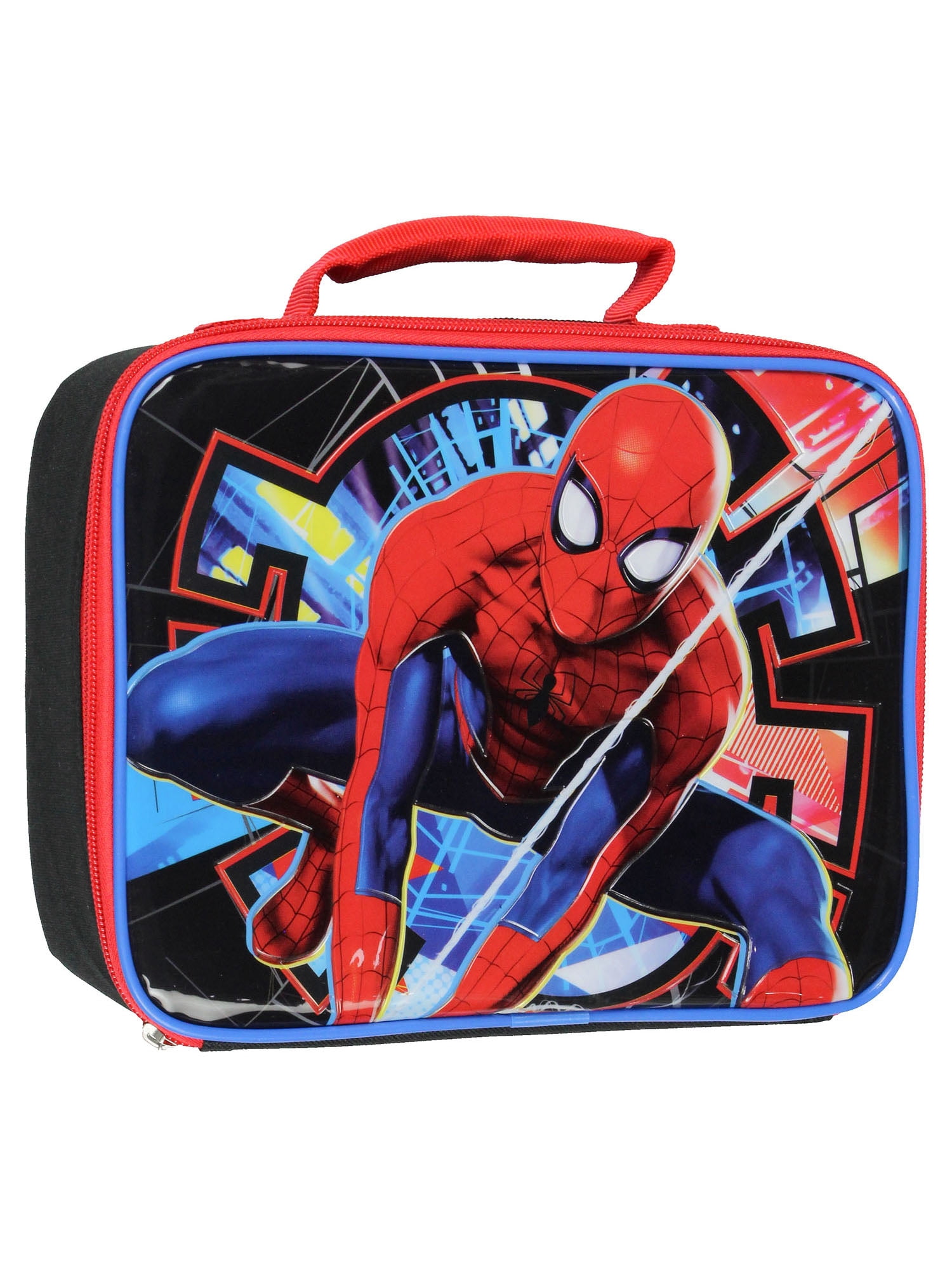 Marvel Spider-Man Lunch Box Spiderman Superhero Insulated Kids Lunch Bag Tote 11"