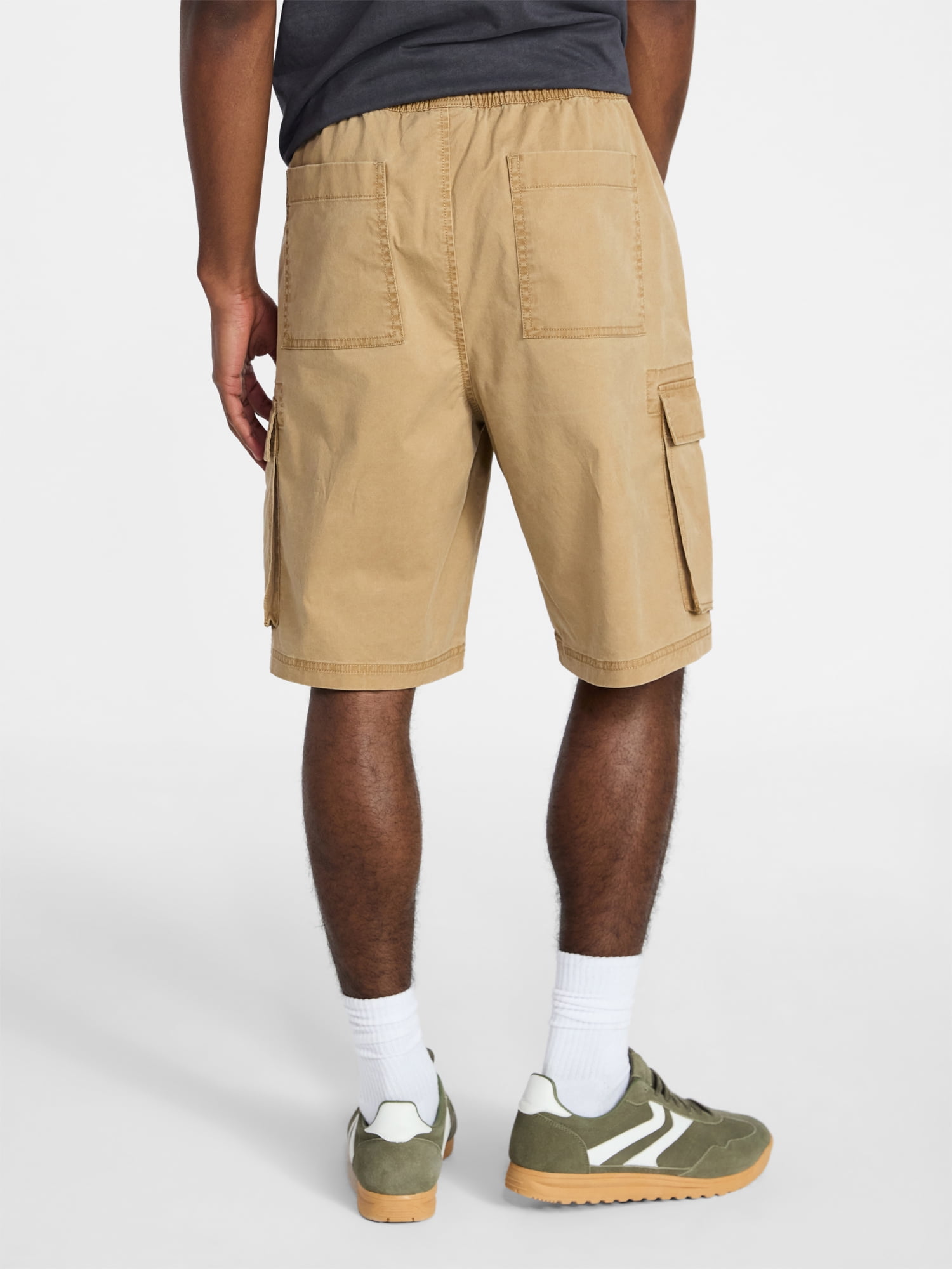 No Boundaries Twill Cargo Shorts, 10" Inseam, Men's XS-5XL