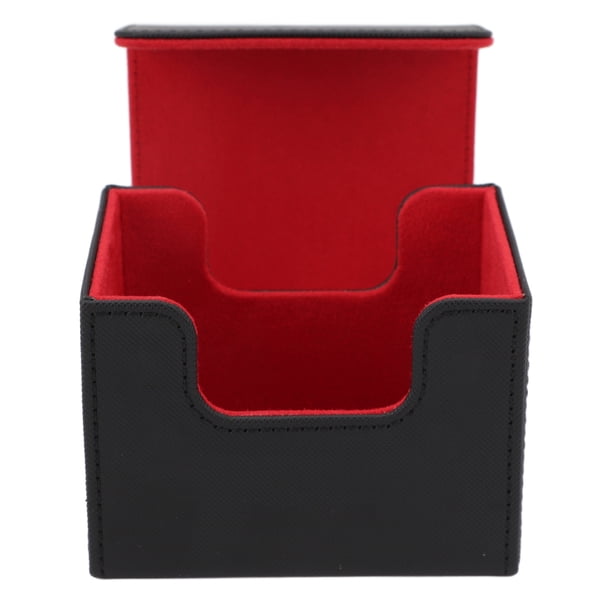 CAJA de Baraja de Cartas de Gran Capacidad, Diseño de Tapa Con Solapa Magnética, Soporte Protector para 100 Hojas de Cartas de Tarot y Cartas de Juego