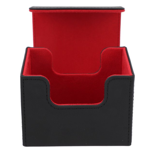 Boîte de Rangement pour Cartes en Cuir PU avec Rabat pour Tarot