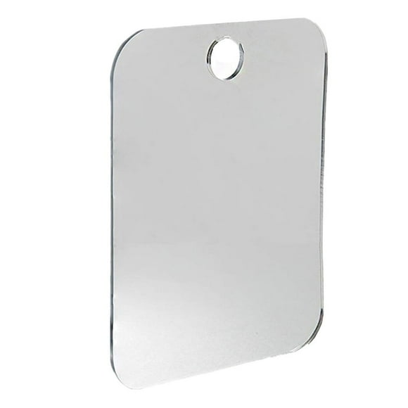Hxlamzoo Shower Mirror Fogless for Shaving, Mirror for Wall Hanging, Frameless Portable Travel Camping Mirrors Shatterproof Handheld Locker Shave Mirror Makeup Plastic Anti Fog Free Bathroom