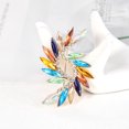 thumbnail image 3 of Broche de flores giratorio adornado con diamantes, accesorios de ropa de moda, broche universal para hombres y mujeres Rojo Verde, 3 of 4
