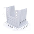 thumbnail image 3 of Cortadora de pan ORIONE de grosor ajustable y plegable, color blanco, 3 of 5
