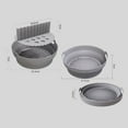 thumbnail image 3 of POINTERTECK Fryer Baking Pan Odor-free Anti-Deformed High Temperature Resistance Foldable  Bakeware Solid Color Air-Fryer Silicone Pot Pan for Kitchen, 3 of 12