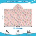 thumbnail image 2 of Pink Cartoon Unicorn Lightning Pattern Hooded Bath Towel，60"x35" for Ages 3 To 12 Kids, Quick Dry Lightweight Soft Microfiber Hood Beach Towel Cover Up for Kids, 2 of 7