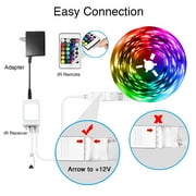 Daybetter 50FT LED Strip Lights, Music Sync 5050 RGB Color Changing LED Lights Strip with Phone Bluet