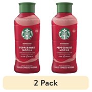(2 pack) Starbucks Iced Espresso Classics 40z - Peppermint Mocha Latte with Cow Milk