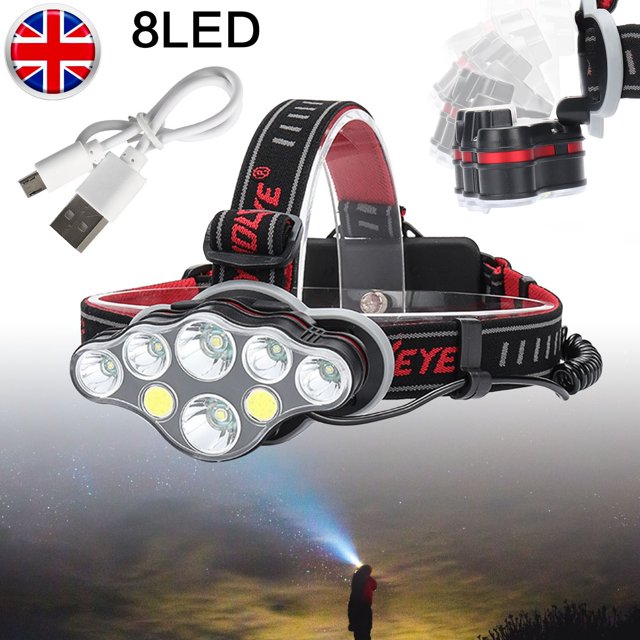 Lampe de Poche Puissante 350000Lm T6 Led Rechargeable pour Randonnée
