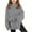 Grey, variant on Tiijoy Little Girls Oversized Hoodie Thumb Hole Pullover Hooded Sweatshirt, Sizes 5-6
