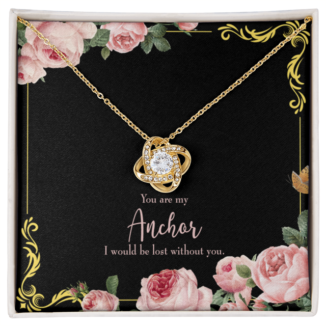 À Ma Petite Amie Perdue Sans Toi Infini Noeud Collier Message Carte