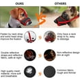 thumbnail image 6 of Dog Muzzle, Reflective Soft Nylon Muzzle with Strengthen Strap, Air Mesh Breathable Drinkable and Adjustable Loop Pet Muzzles,Anti Biting Barking Chewing for Small Medium Large Dogs 4 Colors, 6 of 7