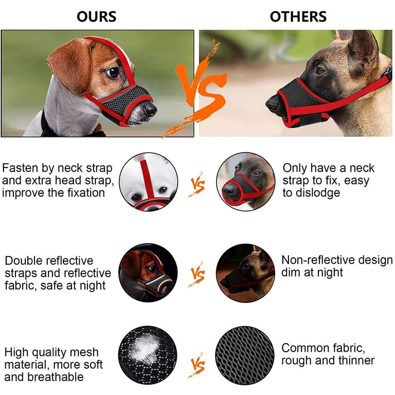 wisfunlly Dog Muzzle Reflective Soft Nylon Muzzle with Strengthen Strap Air Mesh Breathable Drinkable and Adjustable Loop Pet Muzzles Anti Biting Barking Chewing for Dogs Green Walmart