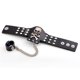 thumbnail image 1 of Pulsera de piel Punk Skull para hombre y mujer, 22 cm, 1 of 2