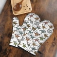 thumbnail image 5 of White Cartoon Cretaceous Dinosaurs Pattern Shower Curtain OneSize ,Bathroom Decorative Shower Curtains Set with 12 Hooks,Modern Waterproof Washable Shower Curtain, 5 of 7