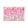 thumbnail image 2 of FOCUSNORM Baby Girl Fall Outfit Ribbed Cold Shoulder Long Sleeve Romper with Floral Pattern Flare Pants and Headband 3 Pcs Set, 2 of 9