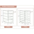 thumbnail image 5 of Sorbus 3-Piece Acrylic Makeup Organizer, 14 Drawer Stackable Storage Bins, Clear, 5 of 7