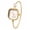 Goldwhite, variant on Women's Square Pearl Bangle Bracelet Watch: Bar Marker Dial for Office & Daily Wear