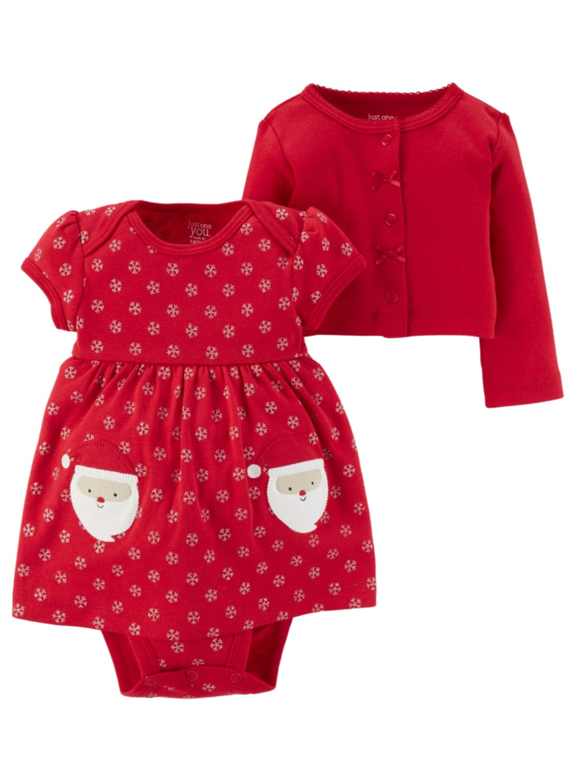 Details about   NWT Cater's Baby girls Santa Christmas costume 3 piece pajama set 24months Red