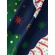 thumbnail image 4 of Conjunto de pijamas navideños familiares a juego con estampado de árbol de Navidad y tarta con letras. Pijamas de vacaciones para papá, mamá y niños., 4 of 9
