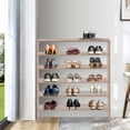 thumbnail image 4 of Giantex 3-in-1 Shoe Rack, 5-Tier Shoe Organizer, Wood Storage Shelf for Shoes, Multi-Shape Shoes Shelves Ideal for Entryway Hallway Bathroom Living Room (Natural, 3 Pcs (31" Lx12 Wx12 H)), 4 of 8
