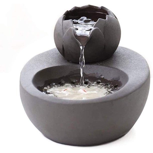 Dispensador de agua móvil Adepaton para mascotas cerámica Negro europeo MZQ-0583-1