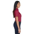 thumbnail image 3 of Harriton M500SW Ladies Easy Blend Short-Sleeve Twill Shirt with&nbsp;Stain-Release, 3 of 3