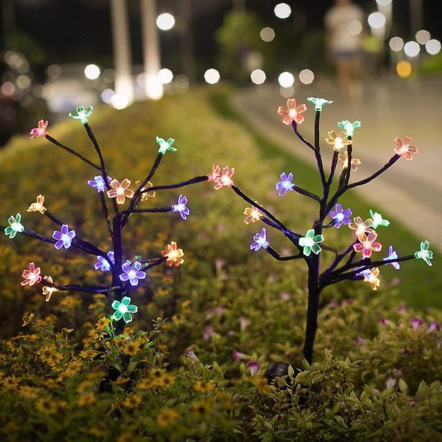 Lámpara solar para jardín de exterior, luces solares decorativas impermeables, lámpara de exterior para jardín, patio, camino, decoración navideña