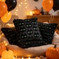 thumbnail image 5 of Halloween Pillow Covers 18x18 inch Throw Pillow Cases Soft Plush Faux Fur Wool Couch Cushion Case for Chair Sofa Bedroom Living Room Home Decor, 5 of 6
