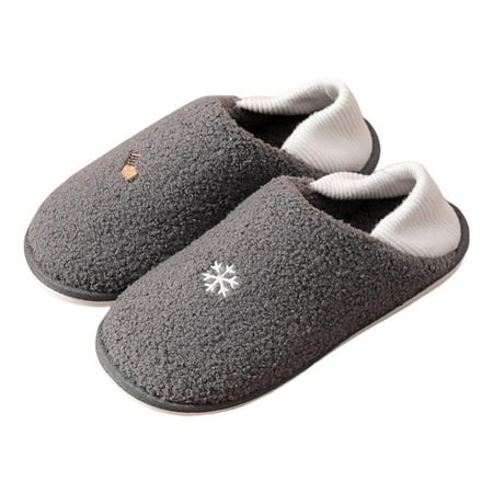 

Catlerio Women s Slip-On Slippers Memory Foam Slippers Fleece Lined House Shoes Indoor/Outdoor Anti-Skid Rubber Sole