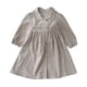 thumbnail image 1 of Odeerbi Vestido Camisero de Manga Larga Para Niñas Vestido A-Line de Algodón de Color Sólido Y Cuello Redondo Primavera Otoño, 1 of 8