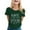 Green, variant on Auntie Is My Name Spoiling Is My Game Shirt For Women Funny Letter Print Tee Aunt Casual T-Shirt Short Sleeve Tee Tops Trendy Dailywear