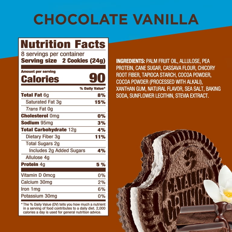 Catalina Crunch Chocolate Vanilla Keto Cookies, Low Carb, Vegan