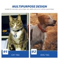 thumbnail image 3 of 6pcs Pet ID Tags Dog Cat ID Tag Anti Lost Pet Tag Pet Name Address Tag Collar Tag, 3 of 7