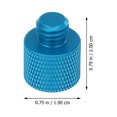 thumbnail image 2 of OUNONA 5Ud Adaptador De Tornillo Para Micrófono Y Accesorios De Cámara Aleación Azul, 2 of 5