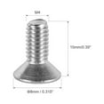 thumbnail image 3 of 50pcs High Quality Furniture Bolt Screw Silver 304 Stainless Steel M4 Machine Screws Knobs Screws Flat Round Head Phillips Drive Screws M4X25MM, 3 of 8