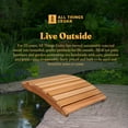 thumbnail image 5 of All Things Cedar FB36 Garden Bridge | 3-ft Durable Outdoor Wooden Bridge - 36L x 29W x7H, 5 of 7