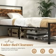 thumbnail image 6 of Costway Twin Size Bed Frame with Wooden Headboard and Footboard Under-Bed Storage, 6 of 11