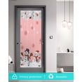 thumbnail image 6 of Pink Snowman Christmas Window Privacy Film Stained Glass Window Film Decorative Windows Cover Static Windows Cling for Glass Door Xmas Snowflake Winter Ball Stickers for Bathroom 17.7"x39.3", 6 of 7