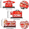thumbnail image 4 of Nurse Graduation Decor Grad Party Supply Table Decoration Nurse Table Centerpiece, Nurse Kit Graduation Sign Home Graduation Decor Wooden Topper Congrats School Class of 2021 Graduate, Red and White, 4 of 7